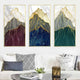 Golden Peaks Canvas Wall Art