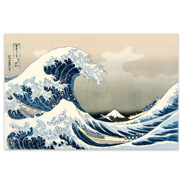 Hokusai - The Great Wave Off Kanagawa Canvas Wall Art