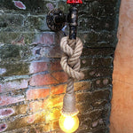 Vintage Industrial Faucet Rope Wall Lamp